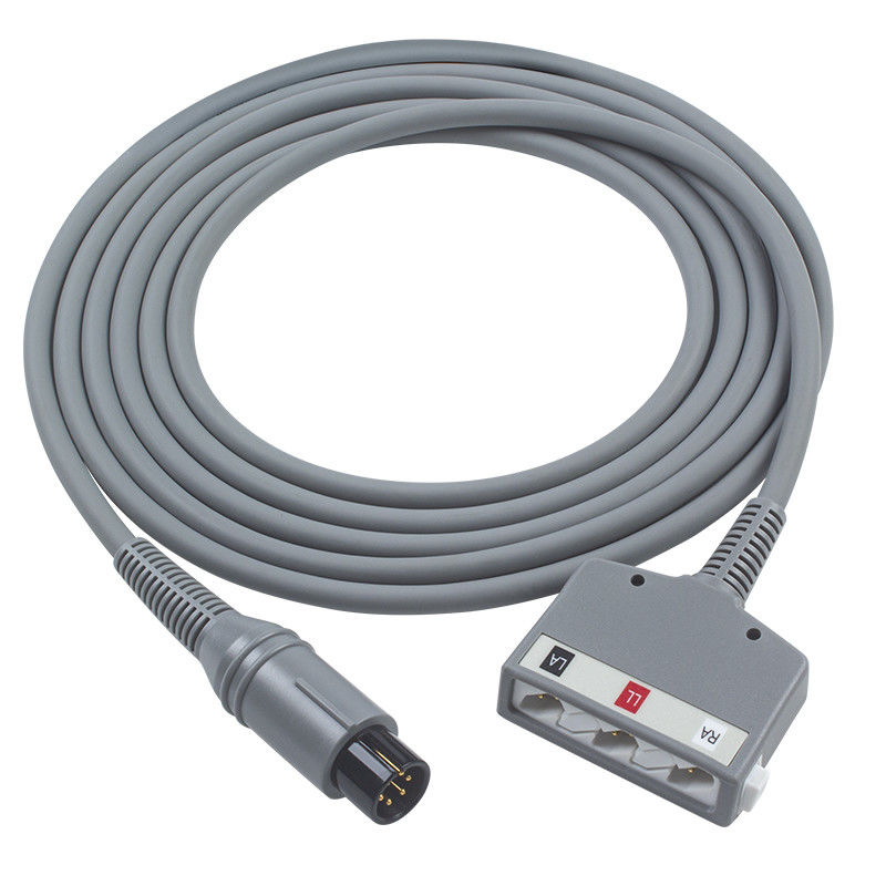 Hệ thống y sinh IVY Cáp trung kế điện tâm đồ 590317 Cáp điện tâm đồ Cáp điện tâm đồ 3 đầu AHA
