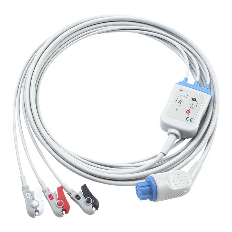 Đối với Artema S & W tương thích trực tiếp kết nối cáp ECG và dây dẫn 3Lead AHA Grabber