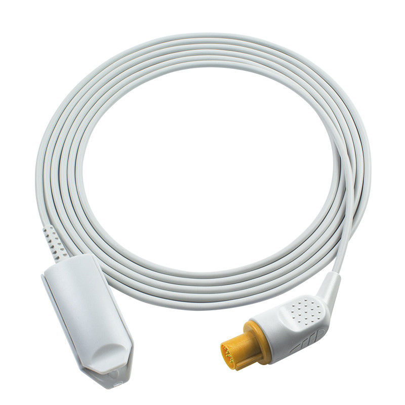 GE Hellige tương thích kết nối trực tiếp cảm biến SpO2 tái sử dụng 7 chân người lớn SMK SMC SMU SMS SMV SpO2 Probe
