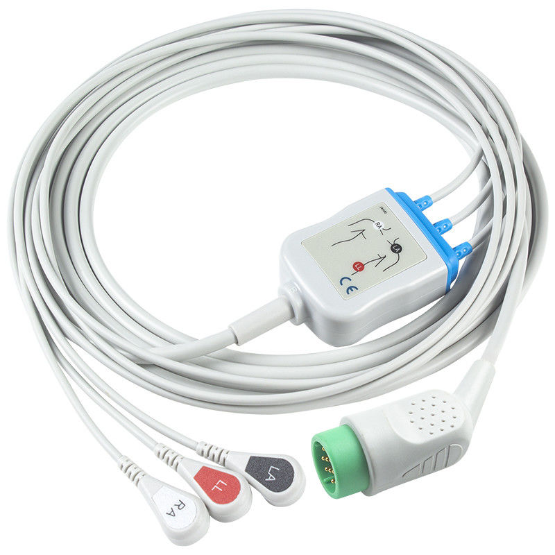 Đối với Stryker > Med-tronics > Cáp ECG kết nối trực tiếp tương thích với kiểm soát vật lý và dây dẫn - 11110-000029