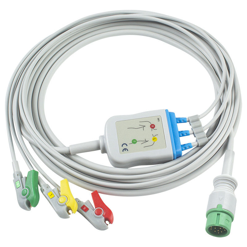 Đối với Mindray > Datascope tương thích trực tiếp kết nối cáp ECG và dây dẫn - 040-000964-00