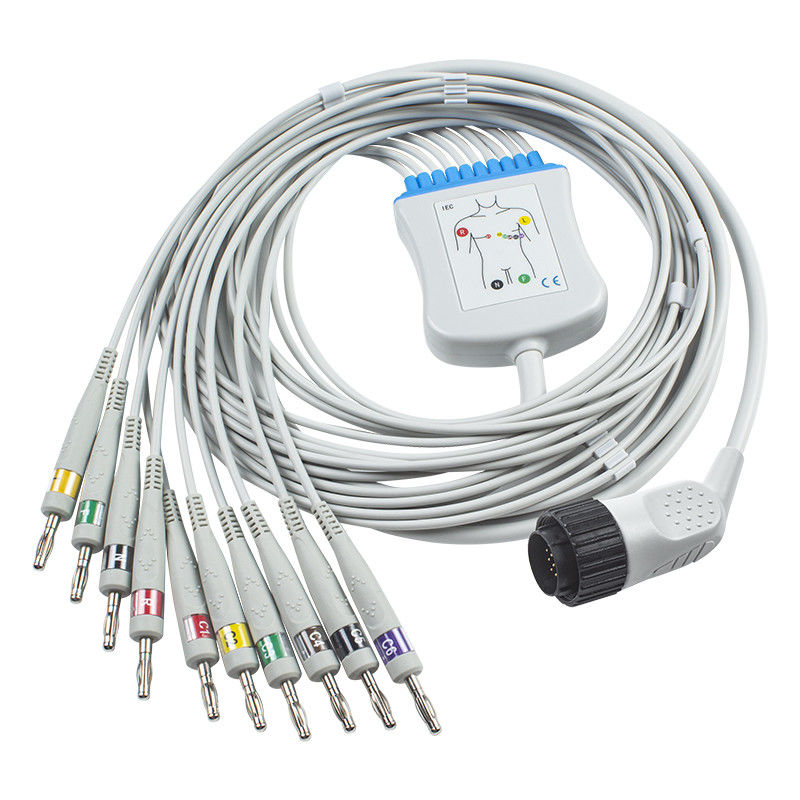Cáp Kenz EKG PC-104 63050074 63050075 Đầu nối chuối 16 chân IEC 4.0