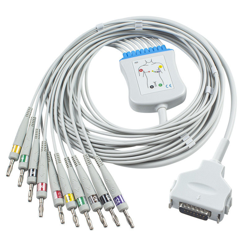 Fukuda Denshi CP-101LD FX101 FX-7202 IEC Banana 4.0 Cáp theo dõi bệnh nhân 10 dây EKG Dây ECG