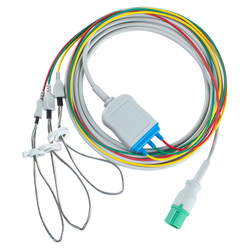 Contec Động vật Thú y Cáp ECG và dây dẫn 7pin Connector CMS 7000 8000 Mô hình mới Cáp ECG 3 dẫn