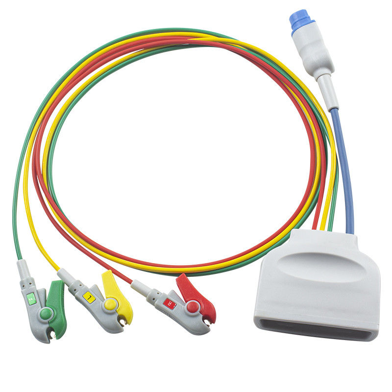 P-hilips MX40 Telemetry ECG Leadwires với SpO2 Sensor 3 Lead ECG Leadwire 989803171911