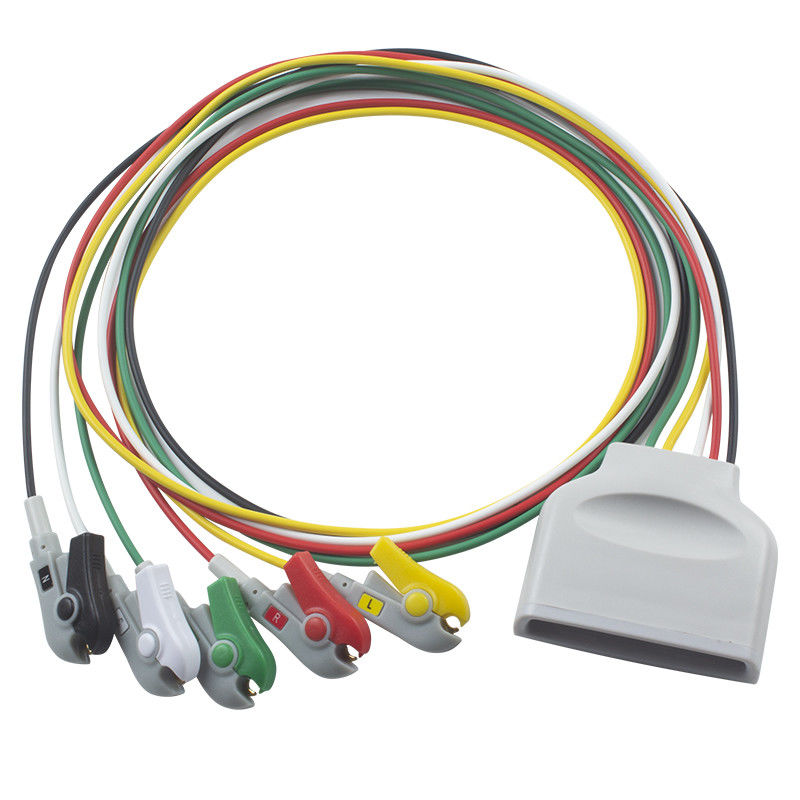 P-hilips MX40 Telemetry ECG Leadwires Cáp bệnh nhân 5 Lead ECG Leadwire IEC Grabber Clip 989803171931