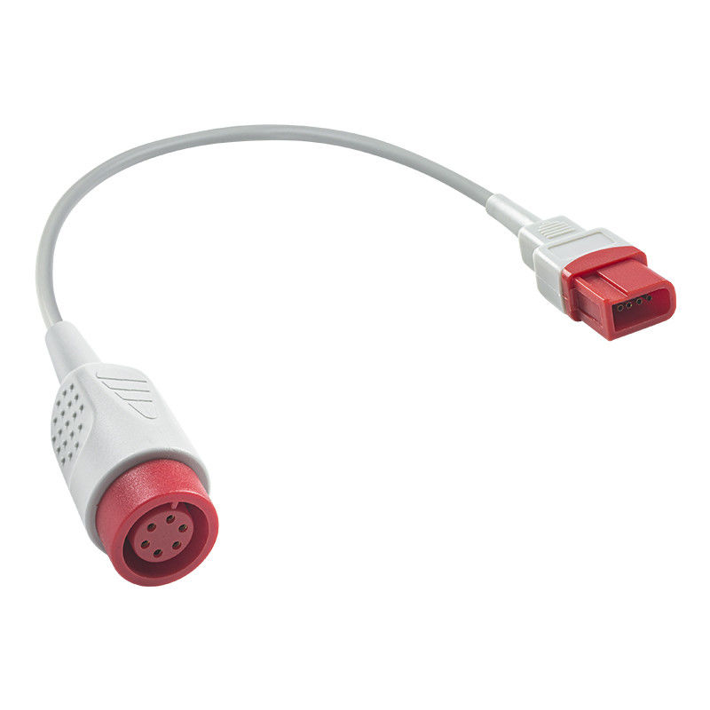 Spacelabs hình chữ nhật 10pin đến vòng 6pin IBP Adapter Cable IBP Extension Cable 0.3 Meter