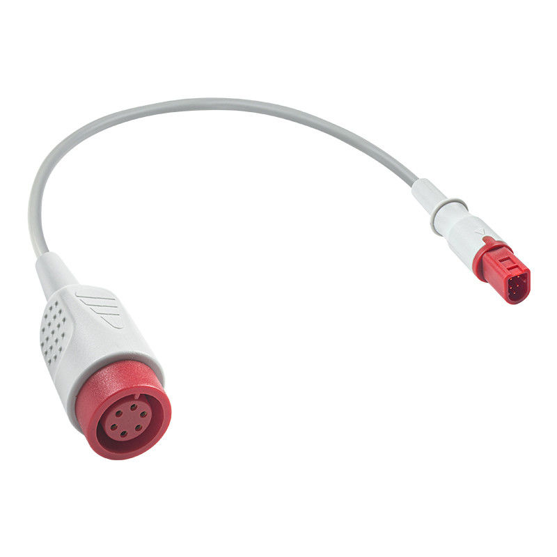 Mindray 5pin đến 6pin Chuyển biến IBP Adapter Cable TPU IBP Extension Cable 0.3Meter