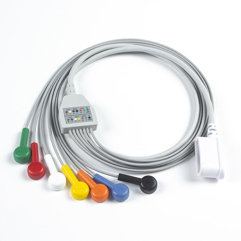 Leadwire Set 7 Leadwire ECG GE SEER 1000 3Channel IEC Snap tương thích với GE SEER 1000