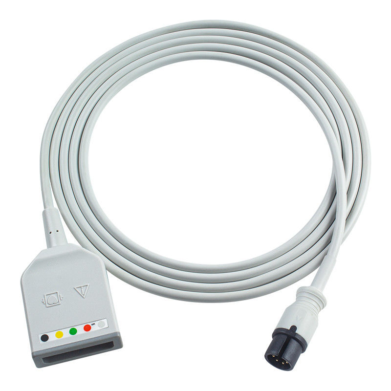 Mindray Datascope AAMI 6Pin Connector 5Lead ECG Trunk Adapter Cable 0010-30-12377 EV 6102 Cable mở rộng ECG Euro Style
