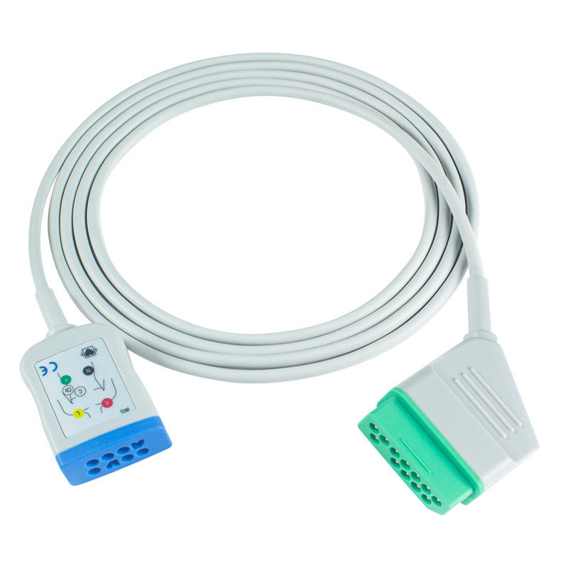 Nihon Kohden 12Pin 6Lead ECG Trunk Adapter Cable JC-906PA BSM 2354A BSM-2300 Life Scope I BSM-2301 Cáp mở rộng ECG