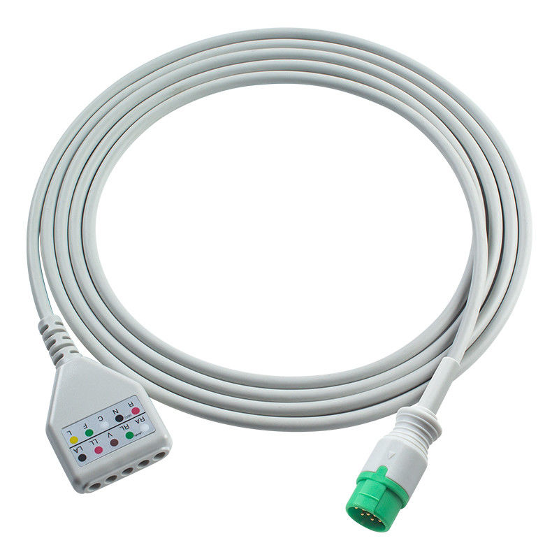 Biolight 12pin ECG Trunk Adapter Cable ECG Cable Din Style M7000 M8000A M8500 M9500 Cáp mở rộng ECG