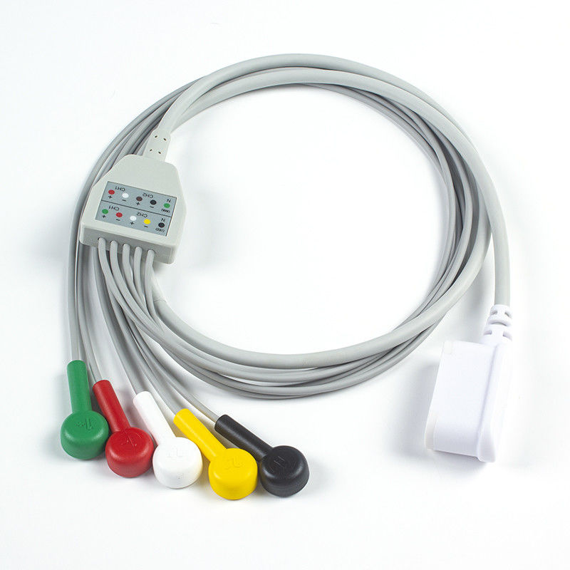 Tương thích GE SEER 1000 Leadwire set 2104816-001 GE Seer 5 Lead IEC Snap 2067634-019 (Đặt hàng 1pcs nhận được 1pcs túi miễn phí)