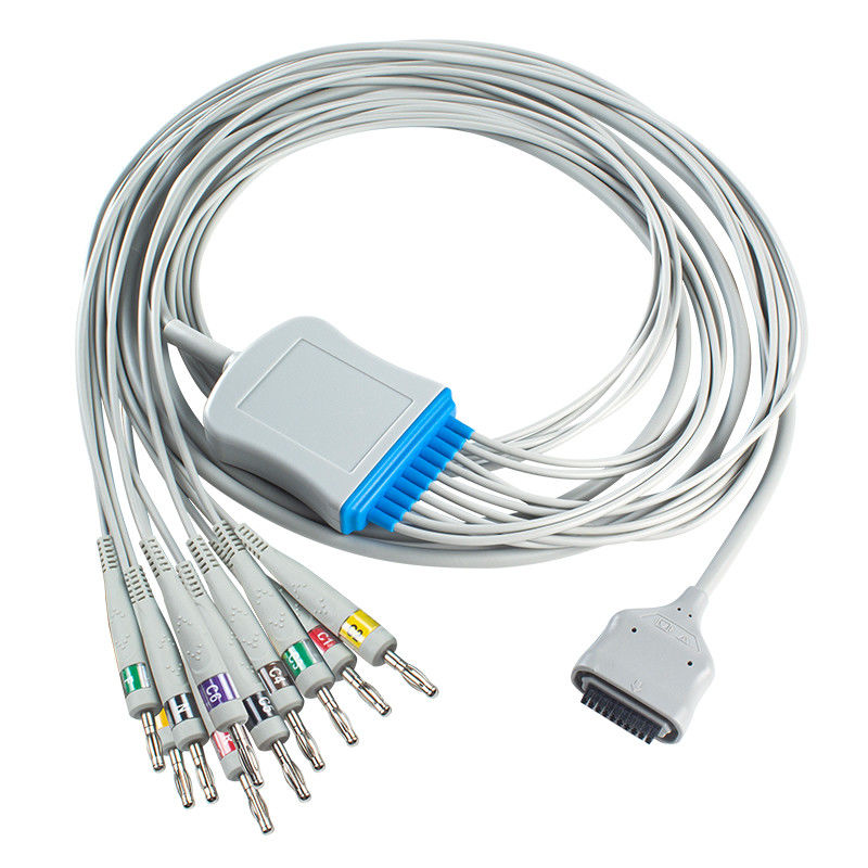 EDAN Dx12 10Lead ECG Holter Cable Banana For Trunk Cable Độ dài 2,2M