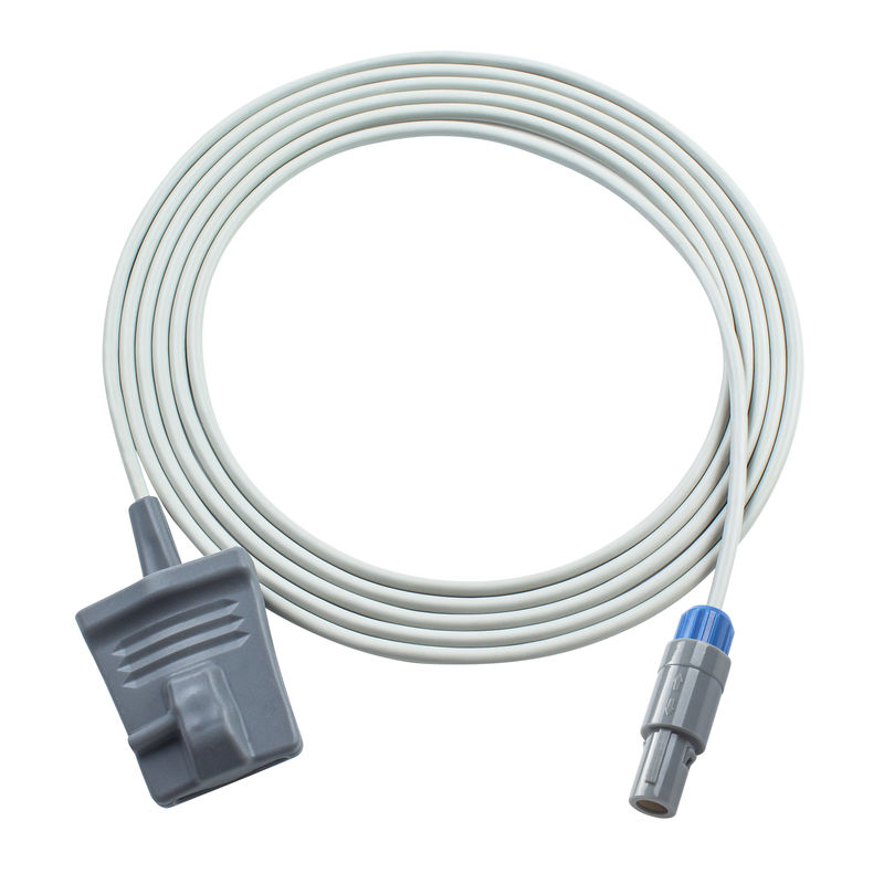 Trismed tương thích 7000K người lớn Soft Tip trực tiếp SpO2 cảm biến 3.0M 5Pin Single Notch kỹ thuật số