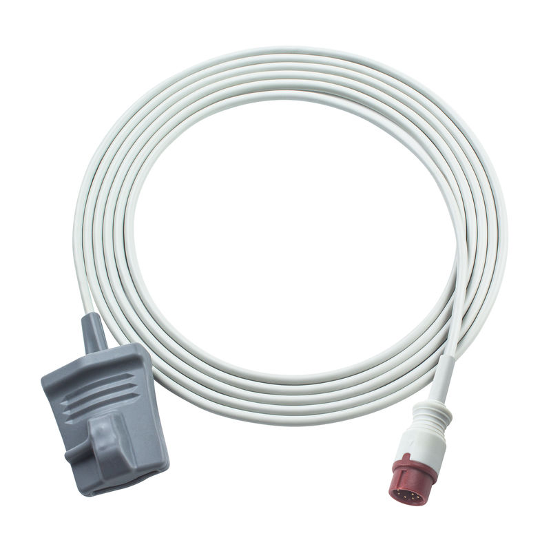 Tương thích Biolight S12 Adult Rubber Tip SpO2 Sensor Biolight M12 S M Series 9Pin 3.0M