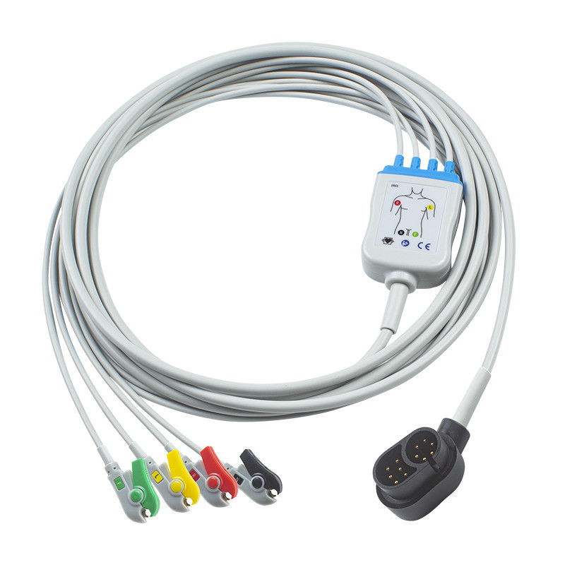 4 Cáp ECG chì cho Welch Allyn 1500 IEC Grabber 24 tháng Thời hạn sử dụng tương thích