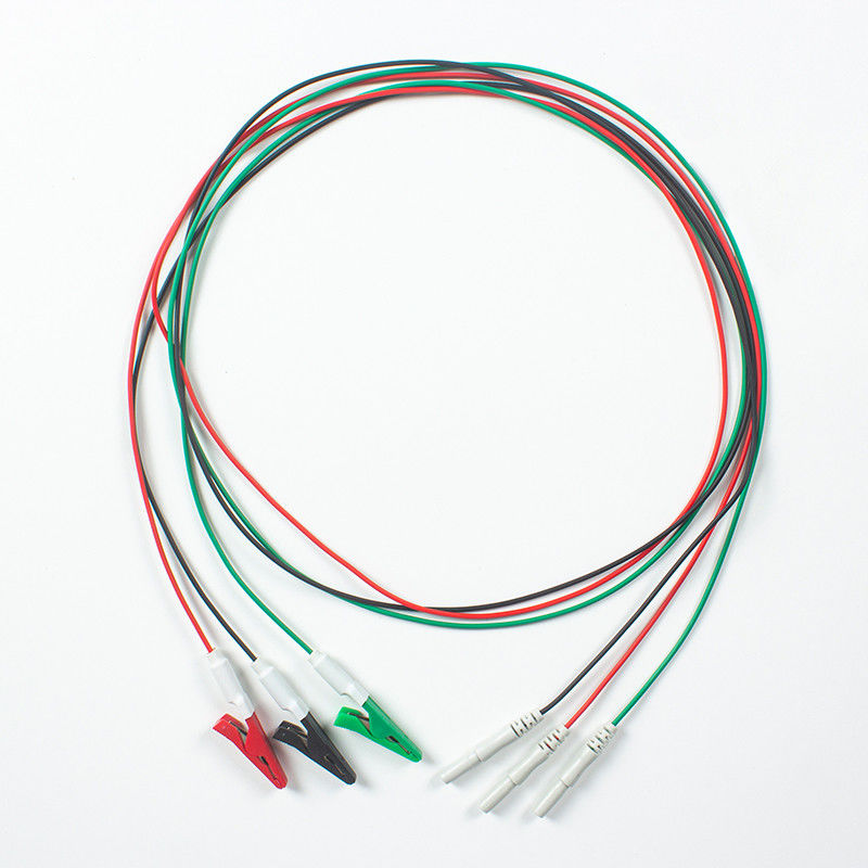 Cáp ECG tương thích với Animal Din Type đến Animal Grabber 3Lead