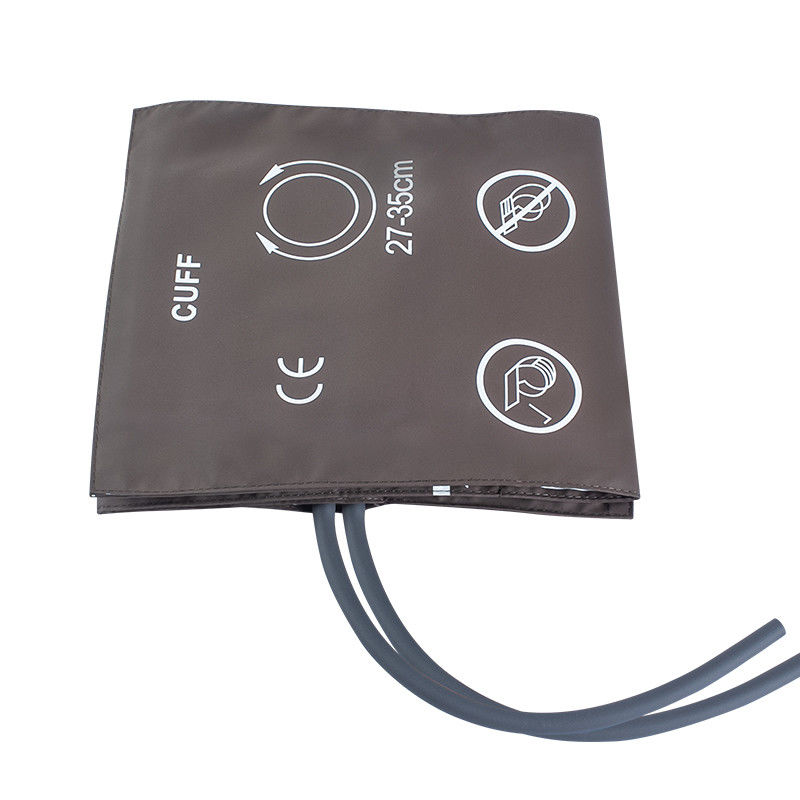 NIBP Cuff người lớn ống kép 27-35cm TPU Cuff Brown Bag