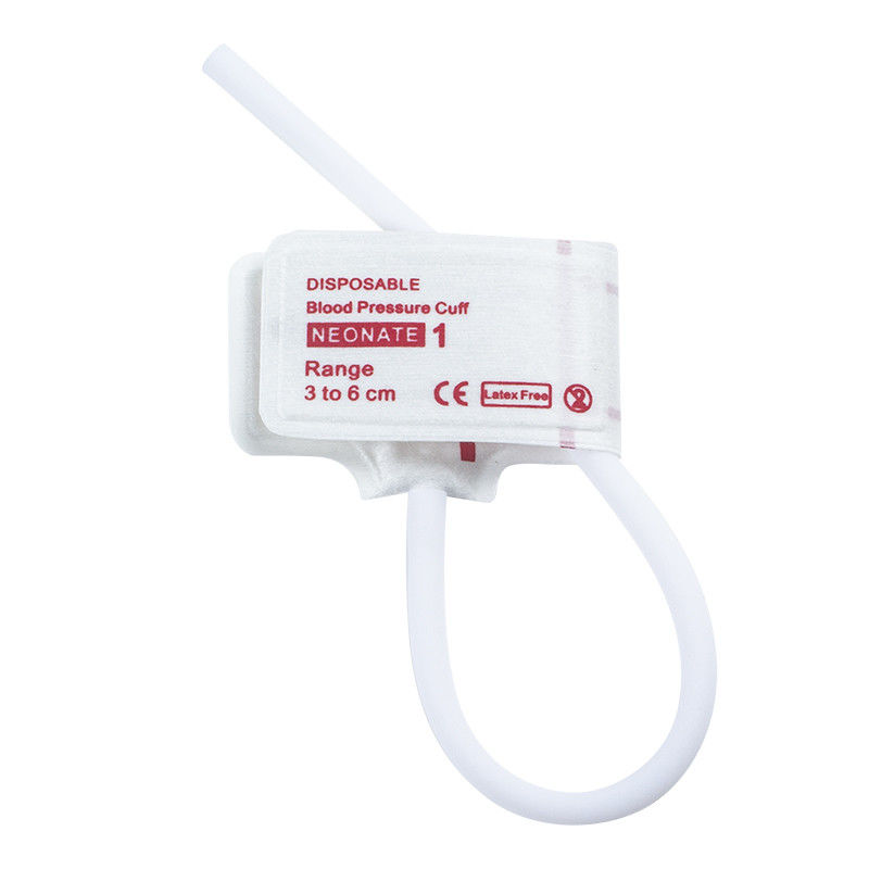 Một lần sử dụng trẻ sơ sinh NIBP Cuff Single Tube Size 1 3-6cm Không có Latex