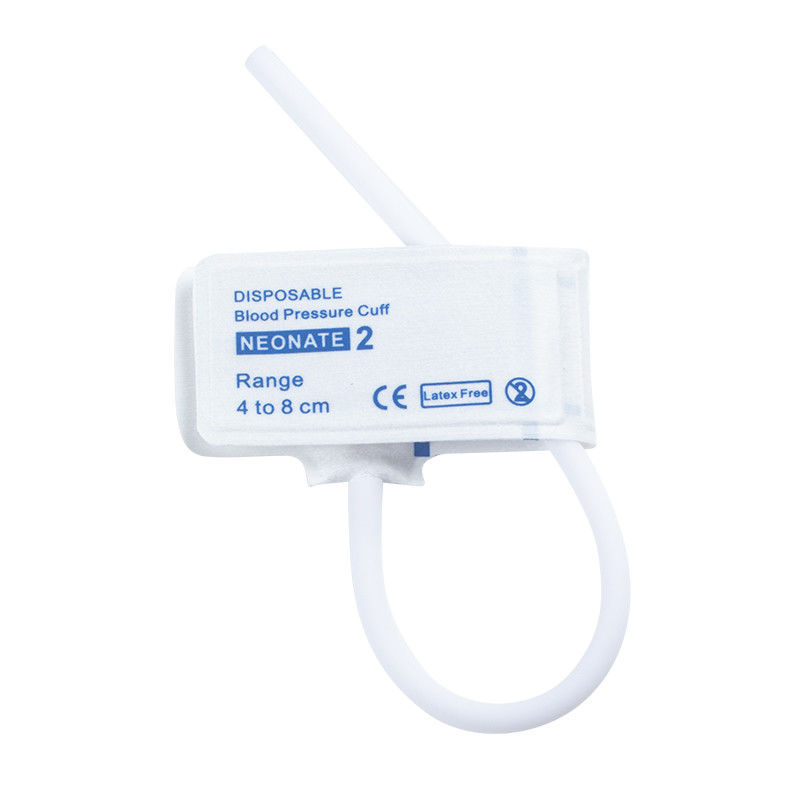 Không có latex NIBP Neonate Cuff đơn ống kích thước 2 4-8cm