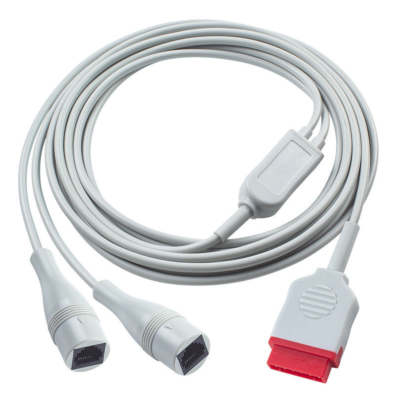 3.5M Độ dài giám sát bệnh nhân 11pin đến 2x cáp Abbott IBP cho GE Dash Carescape B650