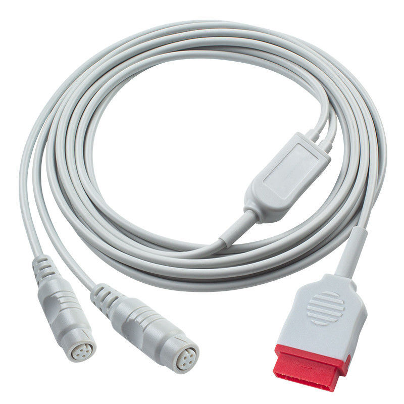 3.5M GE IBP Adapter Cable to Double P-Hilips Connector cho thiết bị chẩn đoán y tế