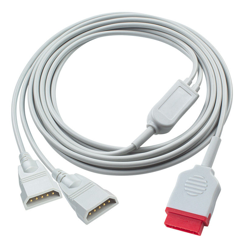 Kiểm tra huyết áp bệnh nhân GE IBP Cáp 11pin đến 2x PVB 5Pin 3.5M
