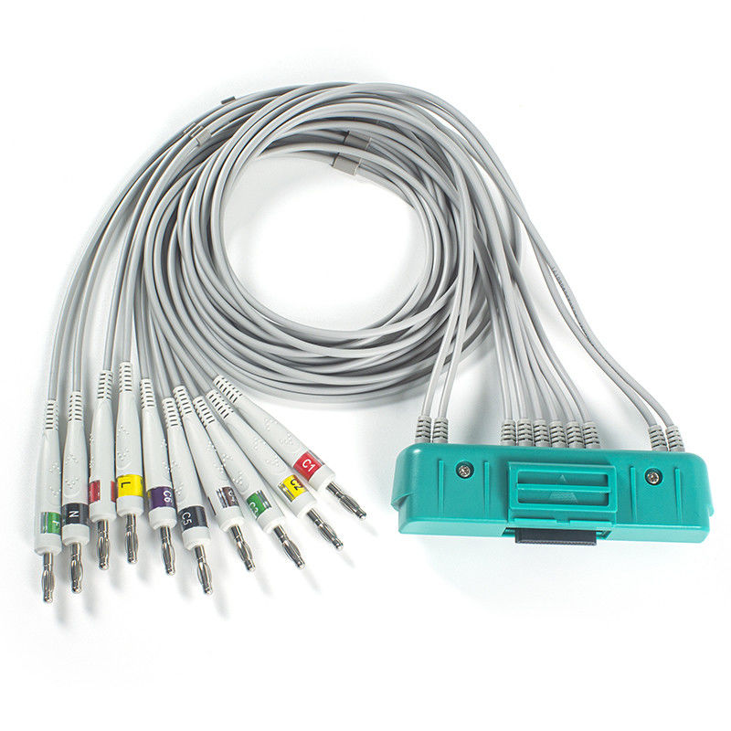 Cáp EKG 10Lead IEC Banana 4.0mm cho Nihon Kohden ECG-9320 ECG-9522P BR-911D
