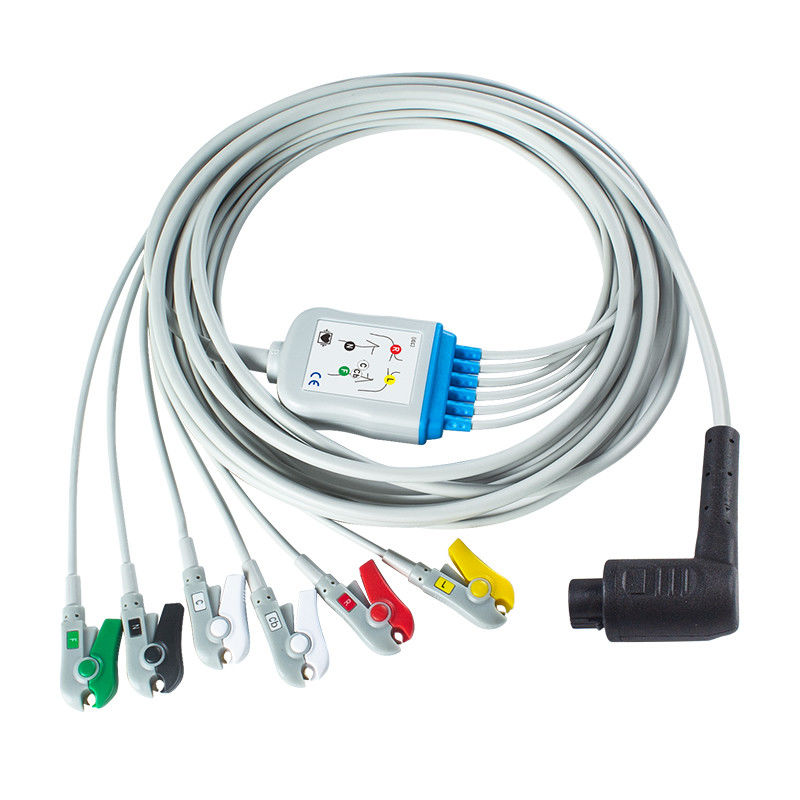 Corpuls 3 6Lead IEC Grabber Cable bệnh nhân với AHA / IEC chì mã hóa màu sắc
