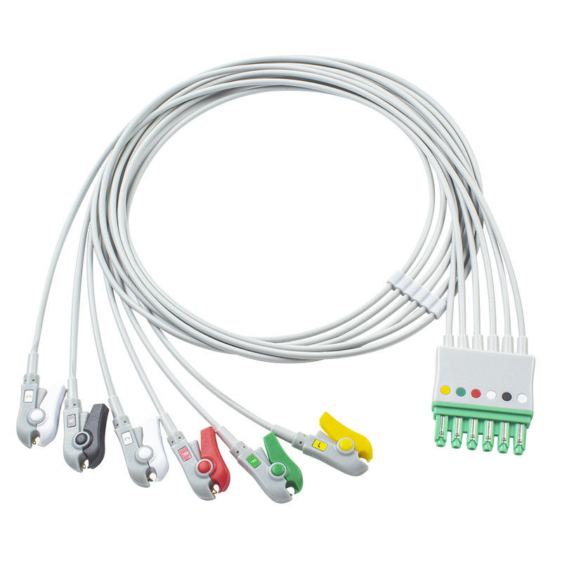 S-iemens Draeger Drager MP03405 ECG dẫn dây 6 dẫn cáp Grabber M300 Infinity M540 MultiMed Plus IEC clip