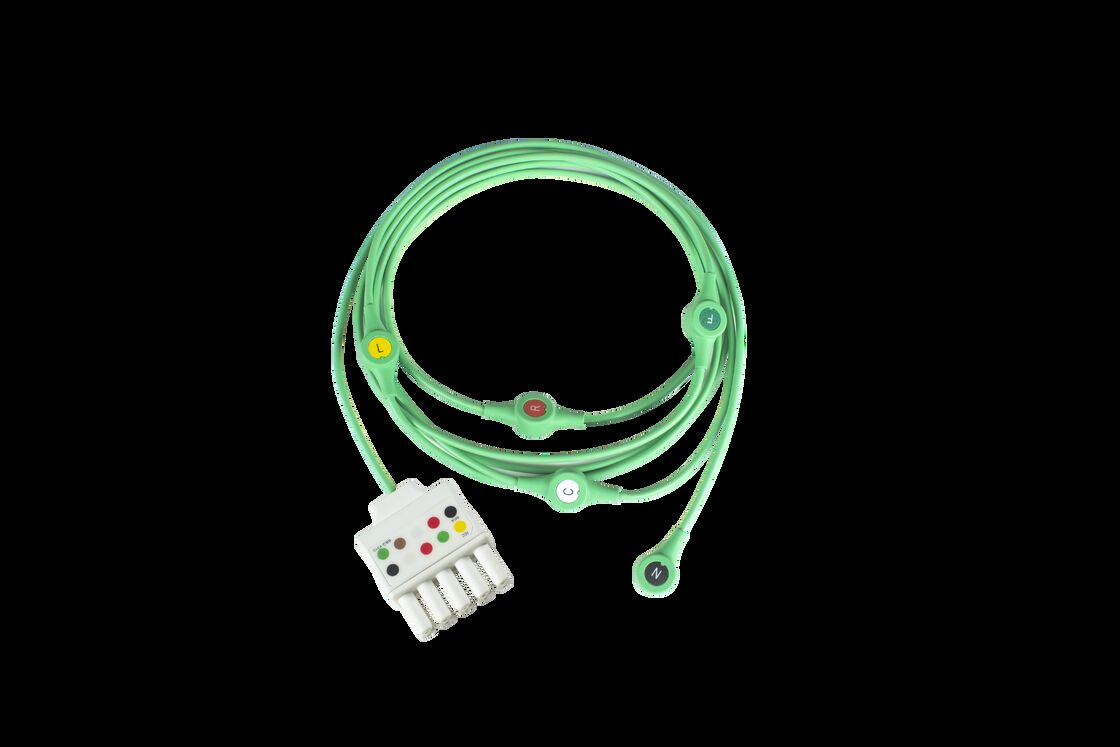 Siemen Draeger Monolead MS16160 MS16161 EKG EKG bệnh nhân Cáp và dây dẫn 3 dây dẫn hai 5pin