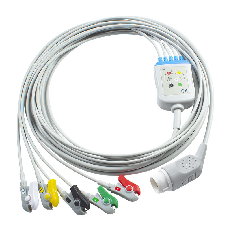 Ph 43100A 8Pin ECG Cáp và dây dẫn hp máy khử rung CodeMaster XL +