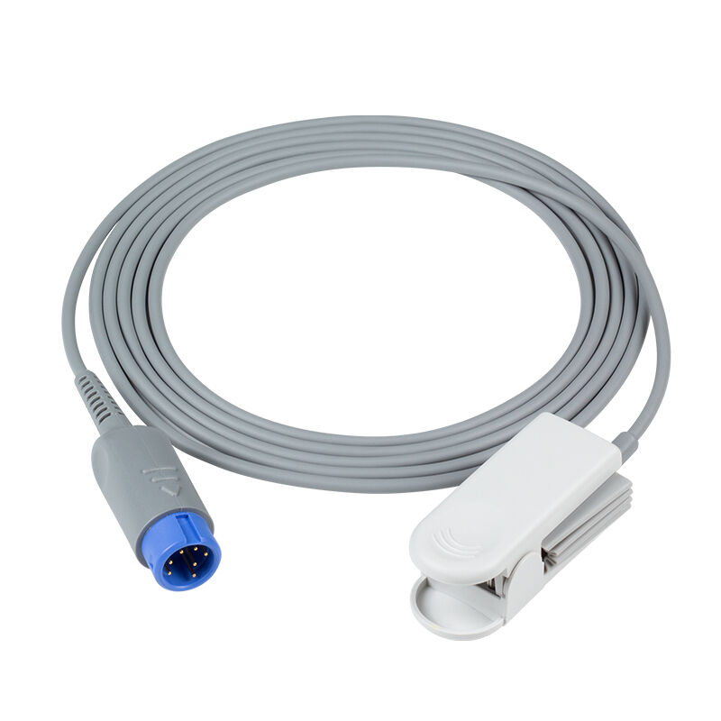 Edan 7Pin V5 V8 IM20 IM3 IM3X IM10X IM12 Một trực tiếp người lớn ngón tay clip SpO2 cảm biến 02.57.225029