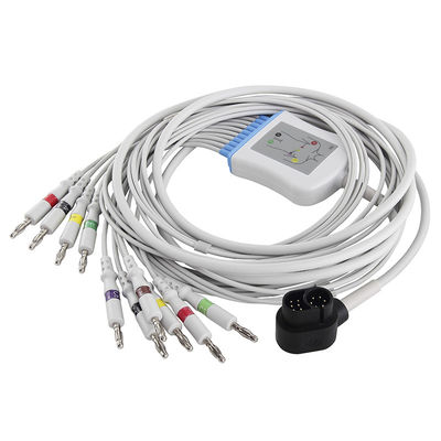 Welch Allyn Ecg Cable Model:1500 Cáp điện tâm đồ RE-PC-AHA-BAN và dây dẫn IEC 4.0Banana