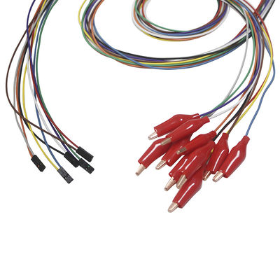 DuPont 2 Pin Cắm Grabber có vỏ ngoài mềm Điện cực EEG Dây dẫn Mạ vàng EEG Dây điện cực