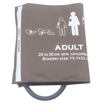 Vòng bít NIBP dành cho người lớn có thể tái sử dụng Vòng bít huyết áp TPU ống đơn TPU 25-35CM