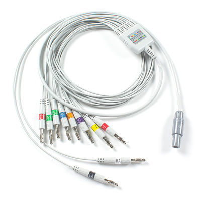 Tương thích với cáp EKG Welch Allyn AHA Banana cho PCR 100 ECG nghỉ ngơi, SE-PRO-600 Cardioperfect Pro Recorder