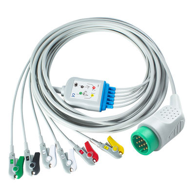 Tương thích Medtronic Lifepak 20e 6Lead ECG Cable IEC Grabber For For Lifepak 12 20e 15 120