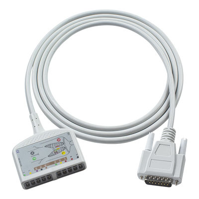 Cáp EKG chẩn đoán EKG tương thích của Nihon Kohden 10Lead cho Cardiofax C, Cardiofax GEM 9020K, Cardiofax M