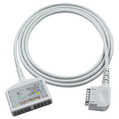 Không có latex 15Pin 10Lead EKG Trunk Cable IEC/AHA cho 108 109 110 1210 1211 601 Cardico 302